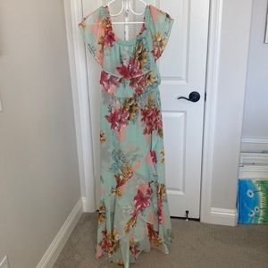 Small Express Floral Maxi Dress